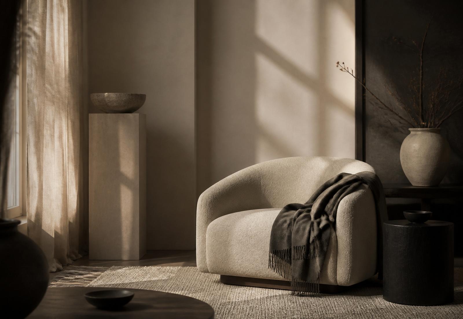 A calm, sunlit interior — the SOMA mood